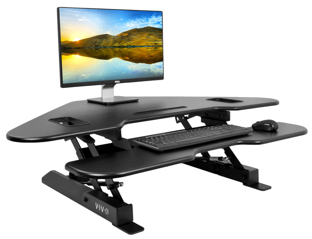 Orren Ellis Bowman Height Adjustable Monitor Sit to Stand Corner